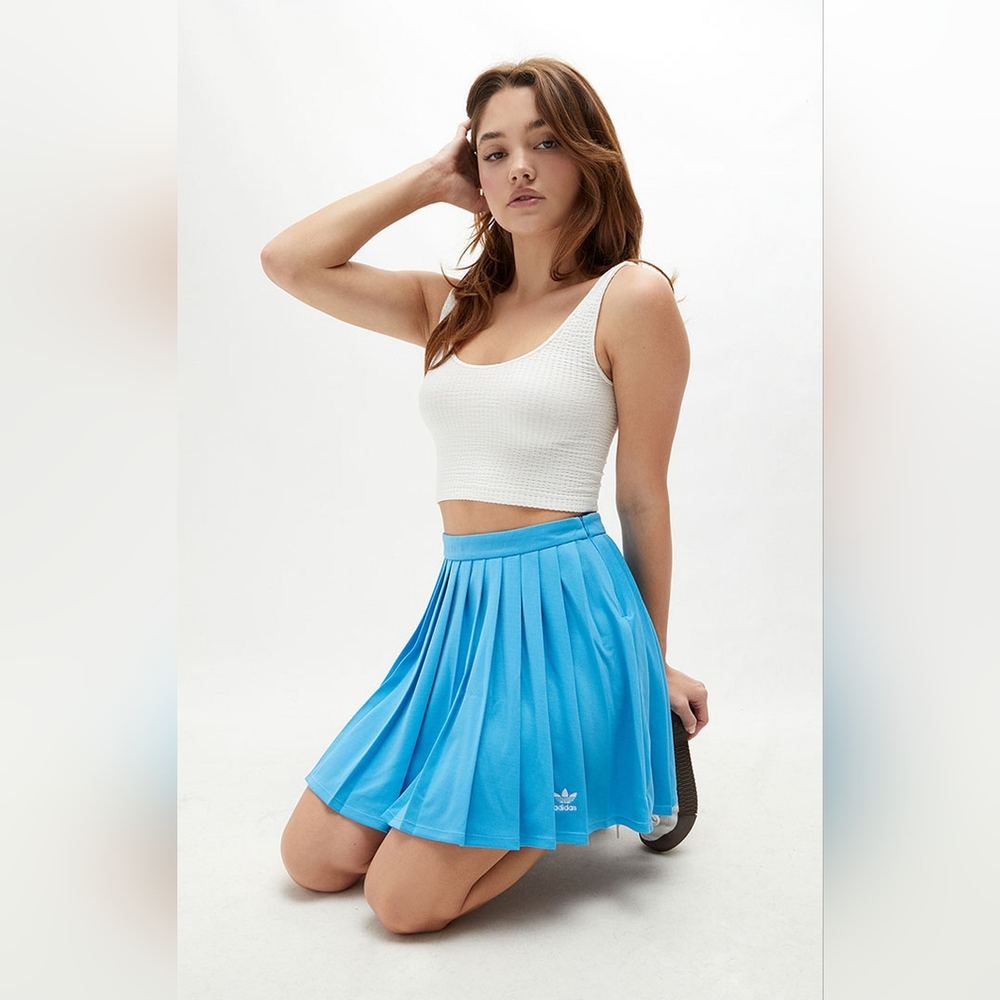 NWT Adidas Blue Pleated Tennis Skirt